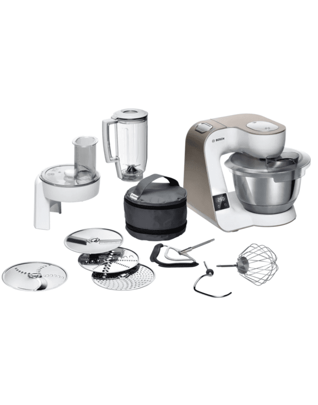 Bosch MUM5XW20 Serie 4 virtuvinis kombainas, 1000 W, 3,9 l, integruotos svarstyklės, laikmatis, 1,25 l plaktuvas