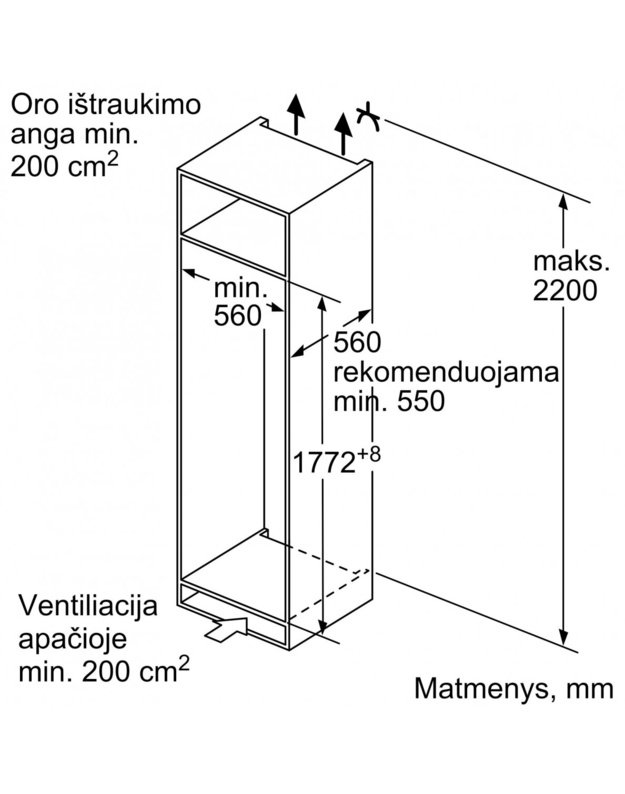 Šaldytuvas Bosch KIR81ADD0