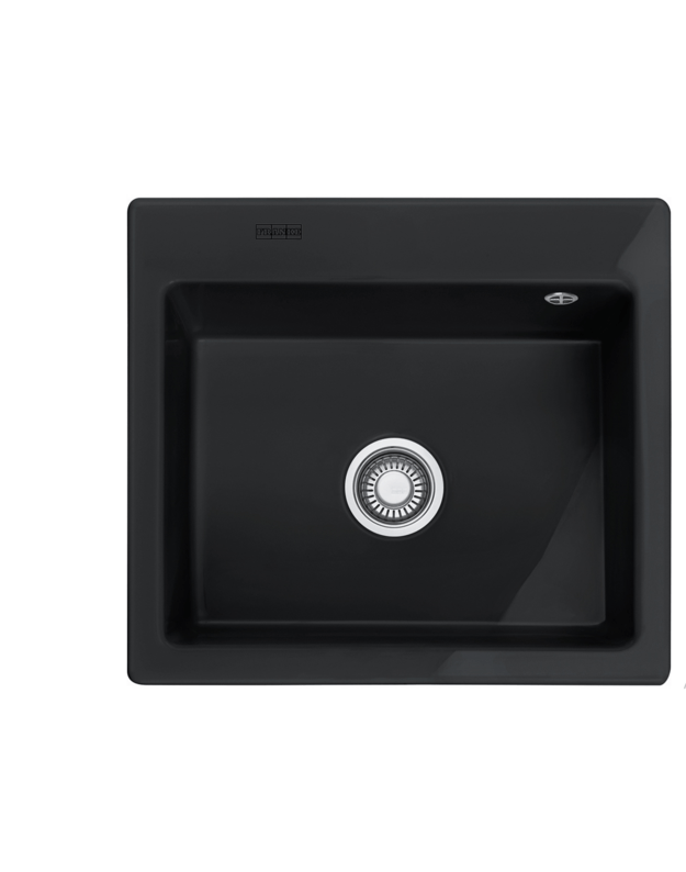 Keraminė plautuvė Franke Mythos, MTK 610-58, Anthrazit Matt, 2 išgręžtos skylės