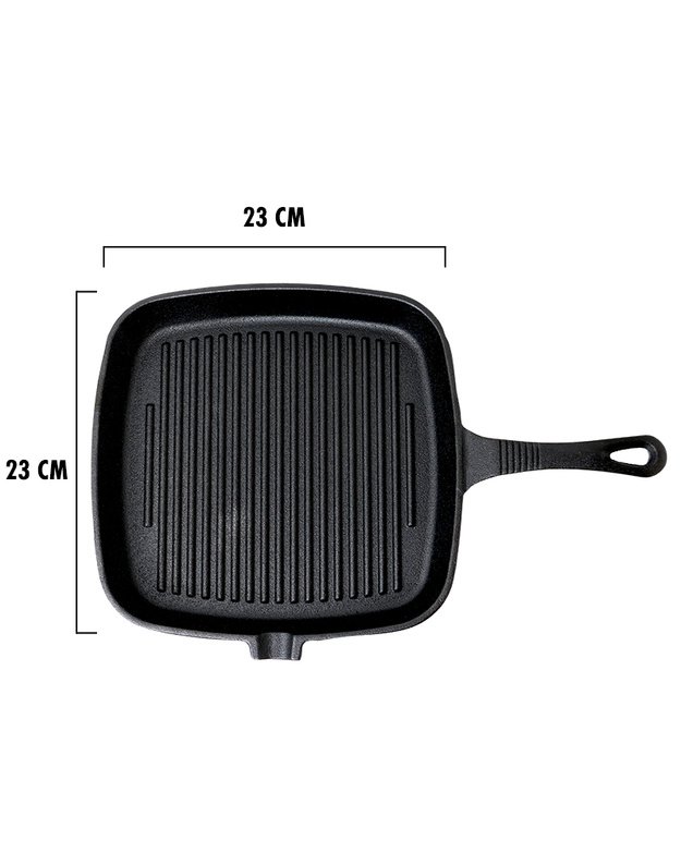 Kvadratinė ketaus keptuvė Zyle ZY123KGFP