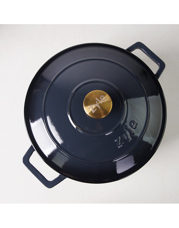 Apvalus emaliuotas ketaus puodas ZY020DGKI ,6 l