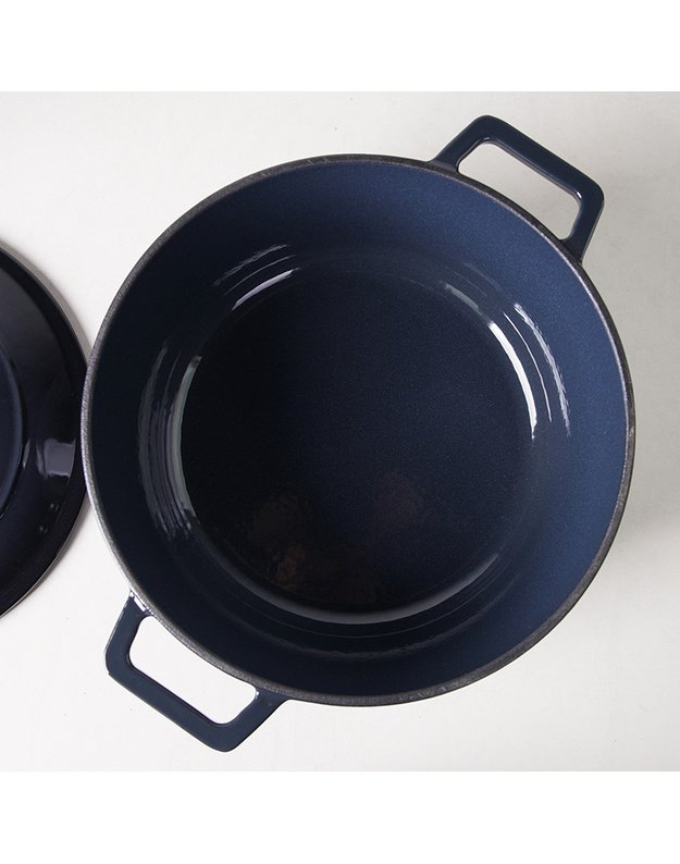 Apvalus emaliuotas ketaus puodas ZY020DGKI ,6 l
