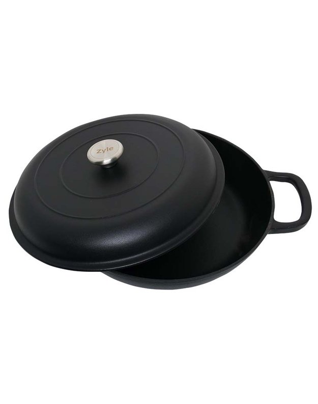 Apvalus emaliuotas ketaus puodas ZY030CBKI