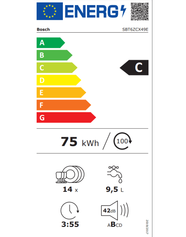 Indaplovės Bosch SBT6ZCX49E