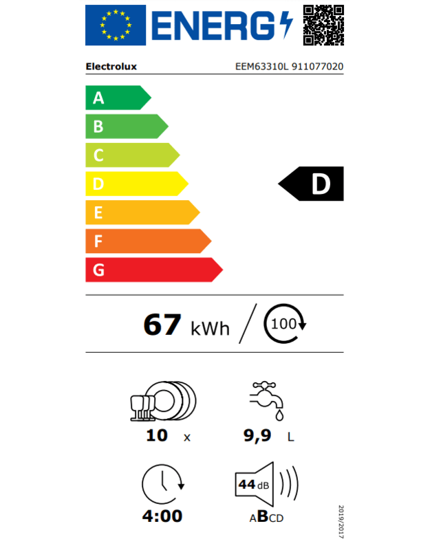 Indaplovės Electrolux EEM63310L