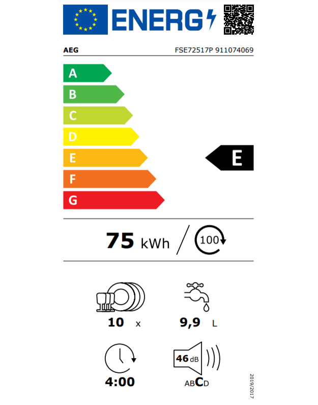 Indaplovės AEG FSE72517P