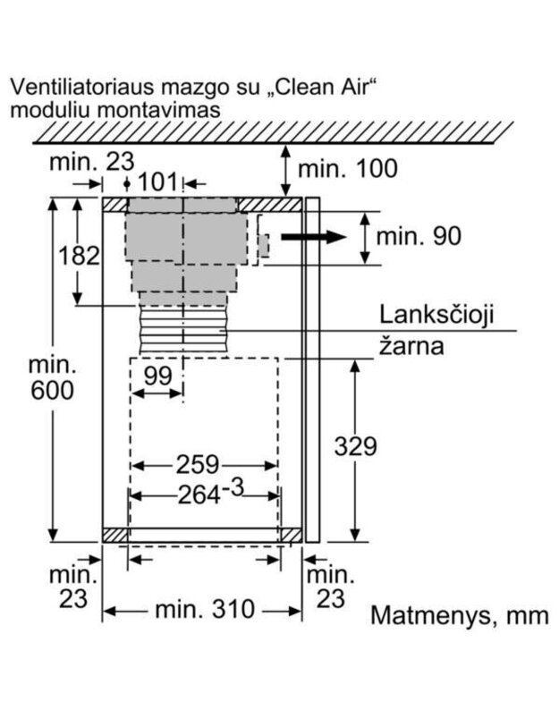 CleanAir modulis Bosch DWZ1IX1C6