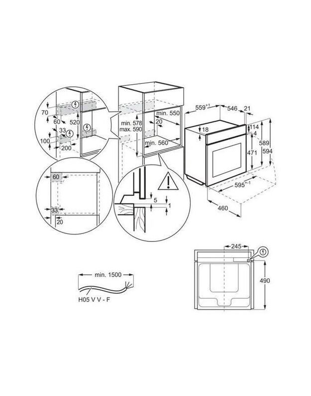 Orkaitė AEG BPE742380B