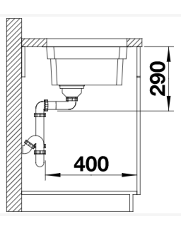 Plautuvės Blanco ETAGON 500-U metalas 521841