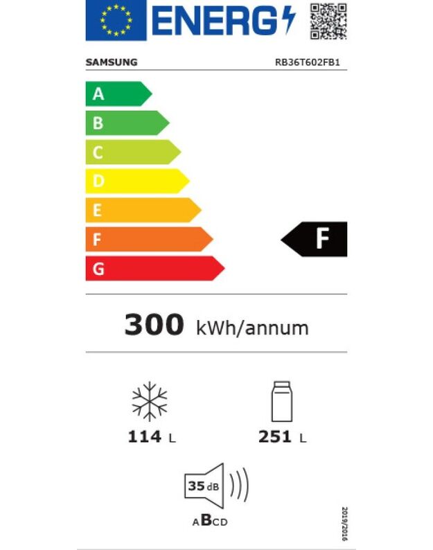 Šaldytuvai Samsung RB36T602FB1