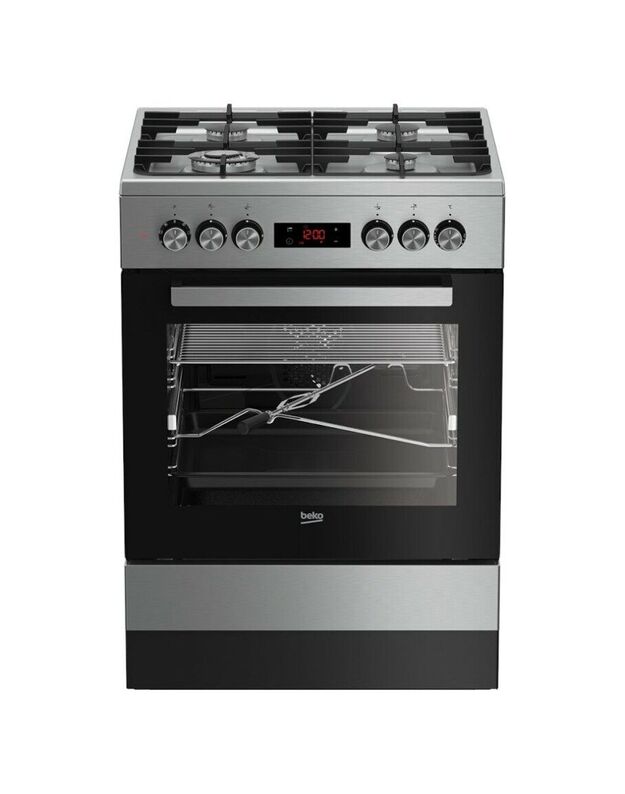 Dujinė viryklė su elektrine orkaite Beko FSMT61330DXT