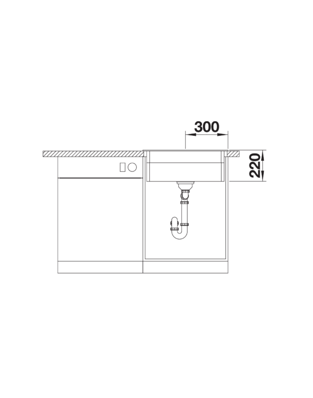 Plautuvė BLANCO ETAGON 6,  Aliuminio metalinė, 524531