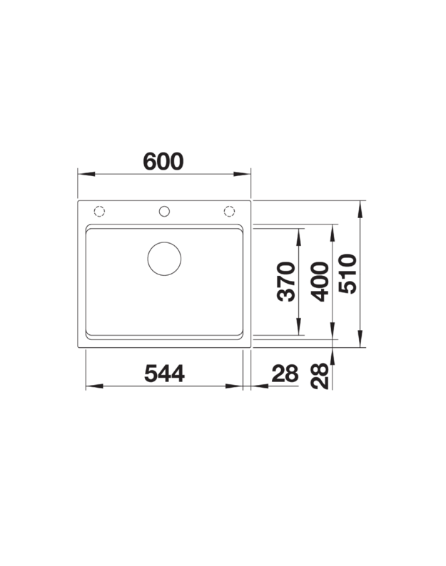 Plautuvė BLANCO ETAGON 6,  Aliuminio metalinė, 524531