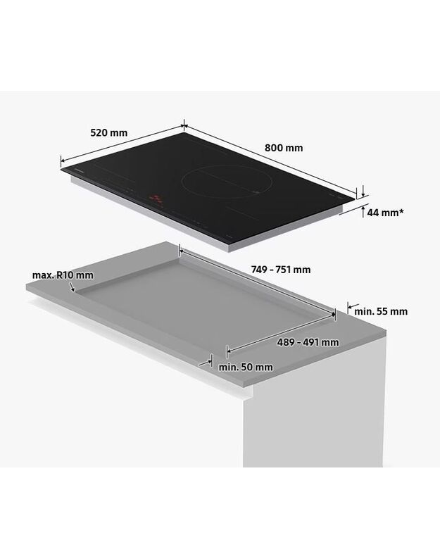 Kaitlentė Samsung NZ84C6057FK 1