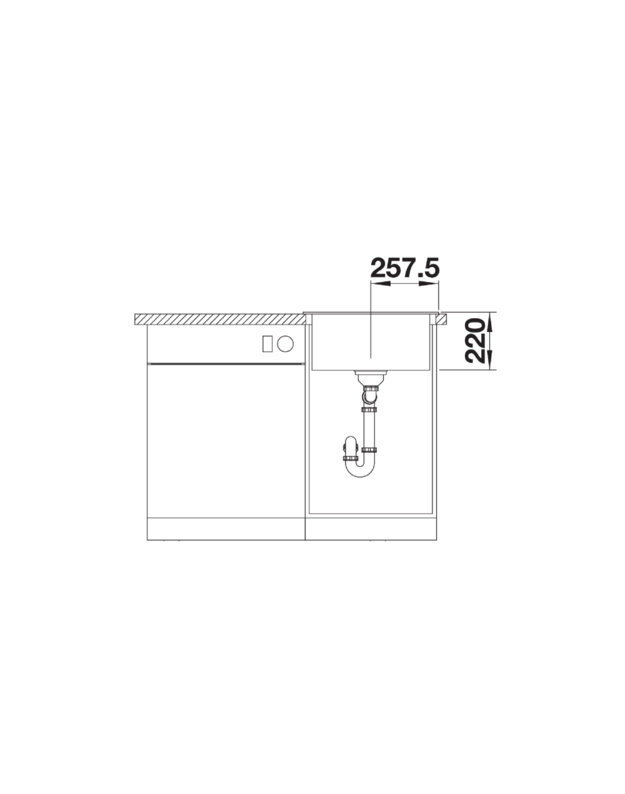 Plautuvė BLANCO PLEON 5, antracito 521504