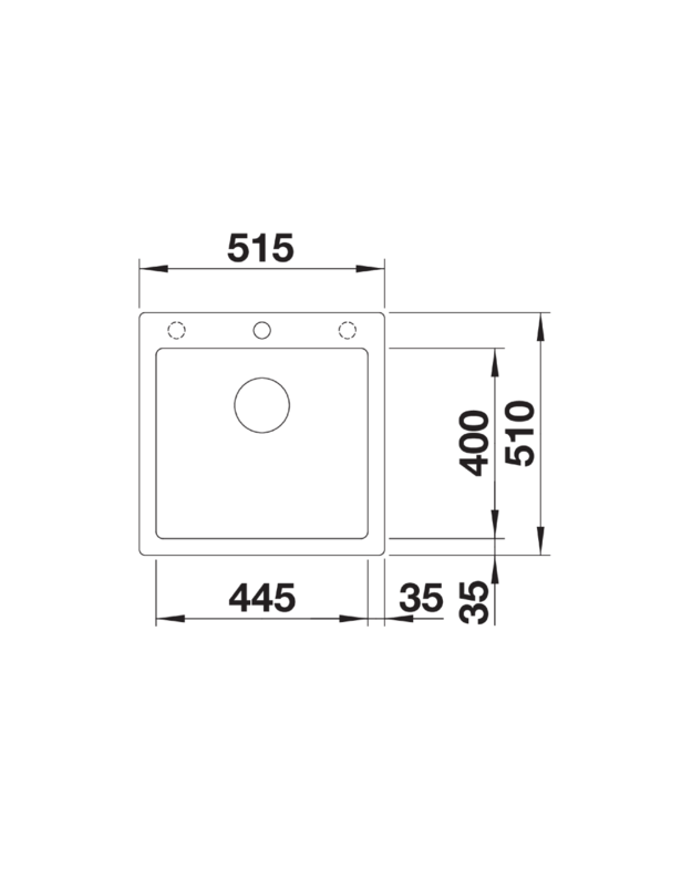 Plautuvė BLANCO PLEON 5, antracito 521504