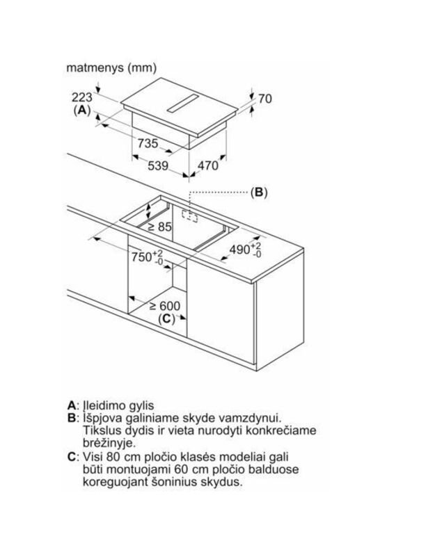 Kaitlentė su integruotu gartraukiu Bosch PXX890D51E