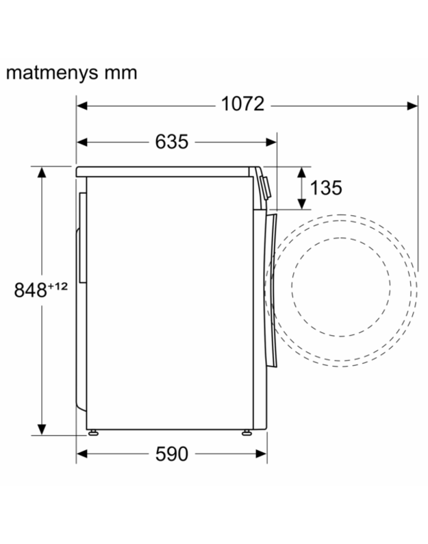 Skalbyklė-džiovyklė Bosch WNA134L0SN