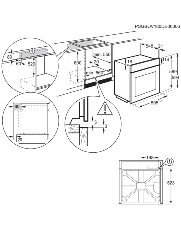 Orkaitės Electrolux KOAAS31WT