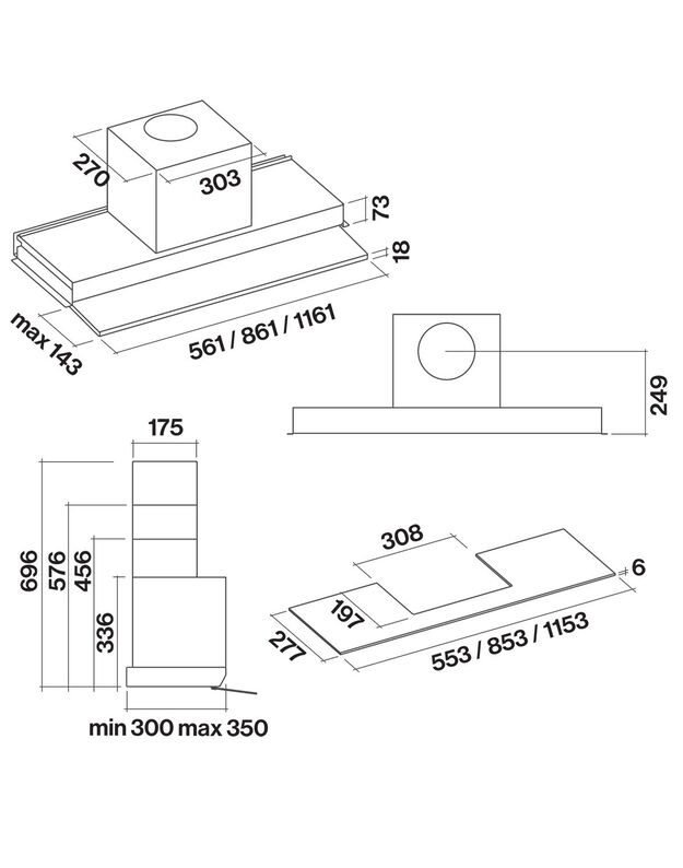 Gartraukis Falmec Move 120 White