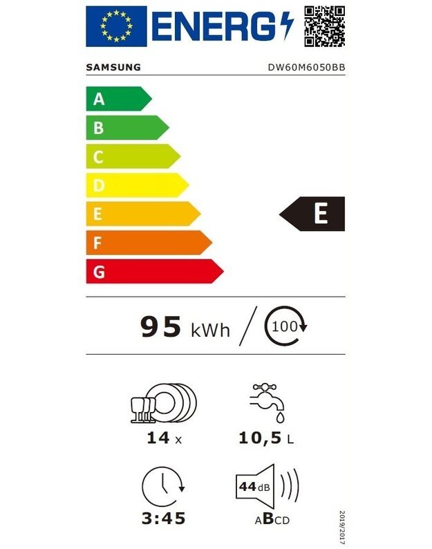 Indaplovės Samsung DW60M6050BB