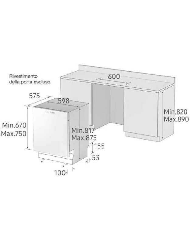 Indaplovės Samsung DW60M6050BB