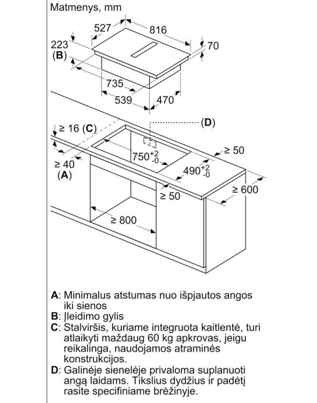 Kaitlentės su integruotu gartraukiu Siemens EX877NX68E