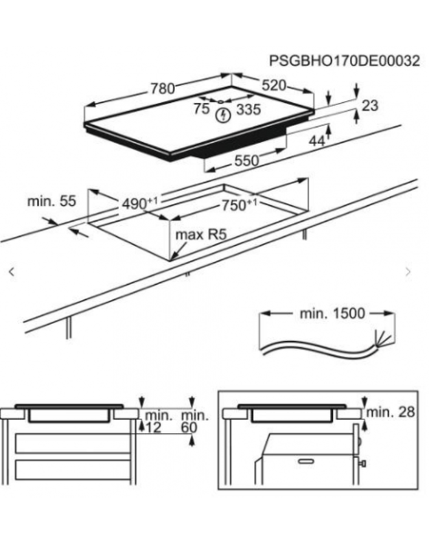 Kaitlentės AEG IPE84531FB