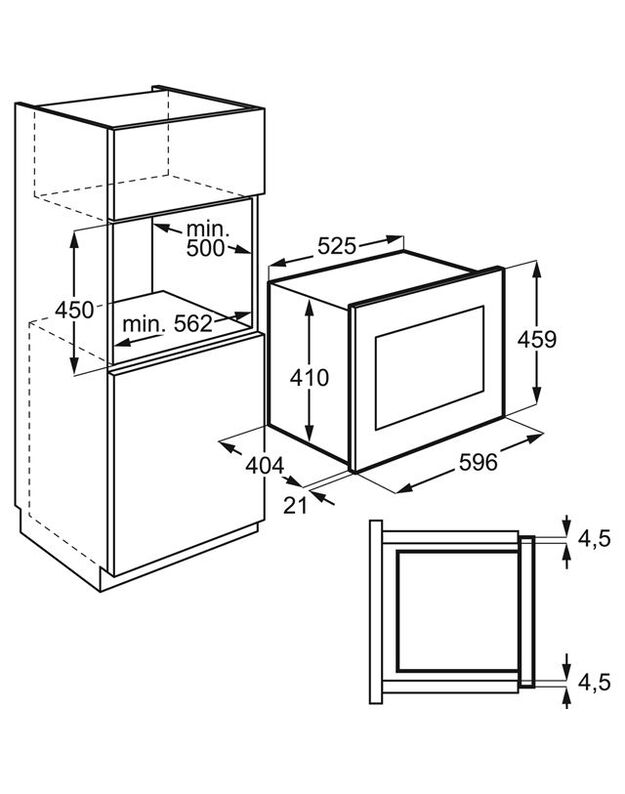 Mikrobangų krosnelė AEG MBE2658SEM