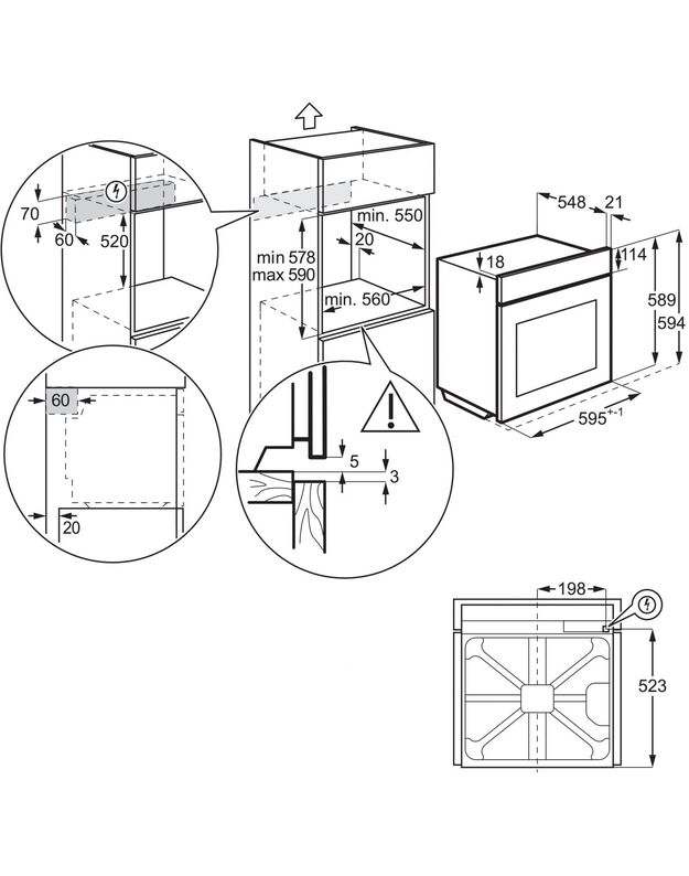 Orkaitės Electrolux EOC8P39WZ