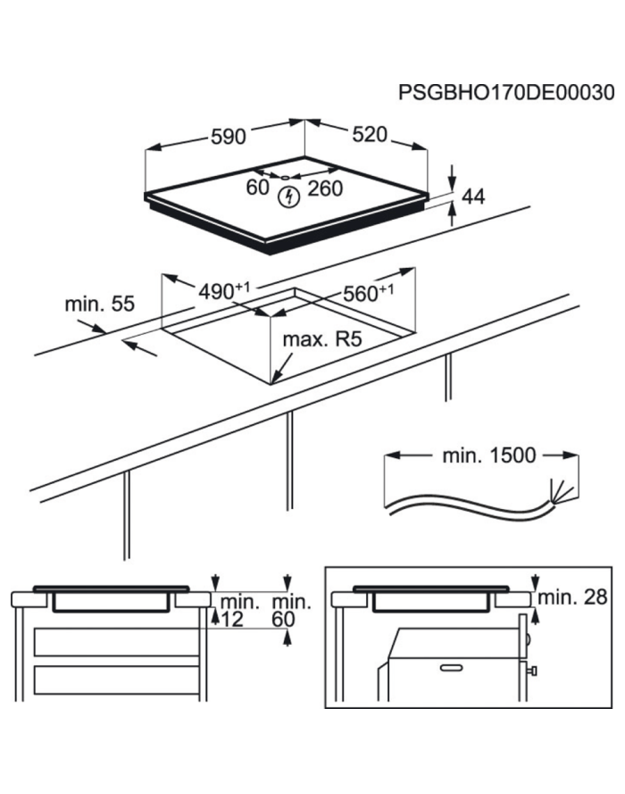 Kaitlentės Electrolux EIT61443B