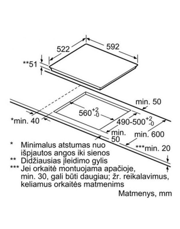 Kaitlentės Bosch PUE611BB5D