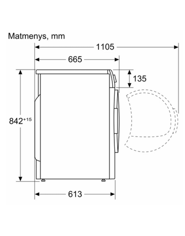 Džiovyklės Bosch WTH85VS6SN